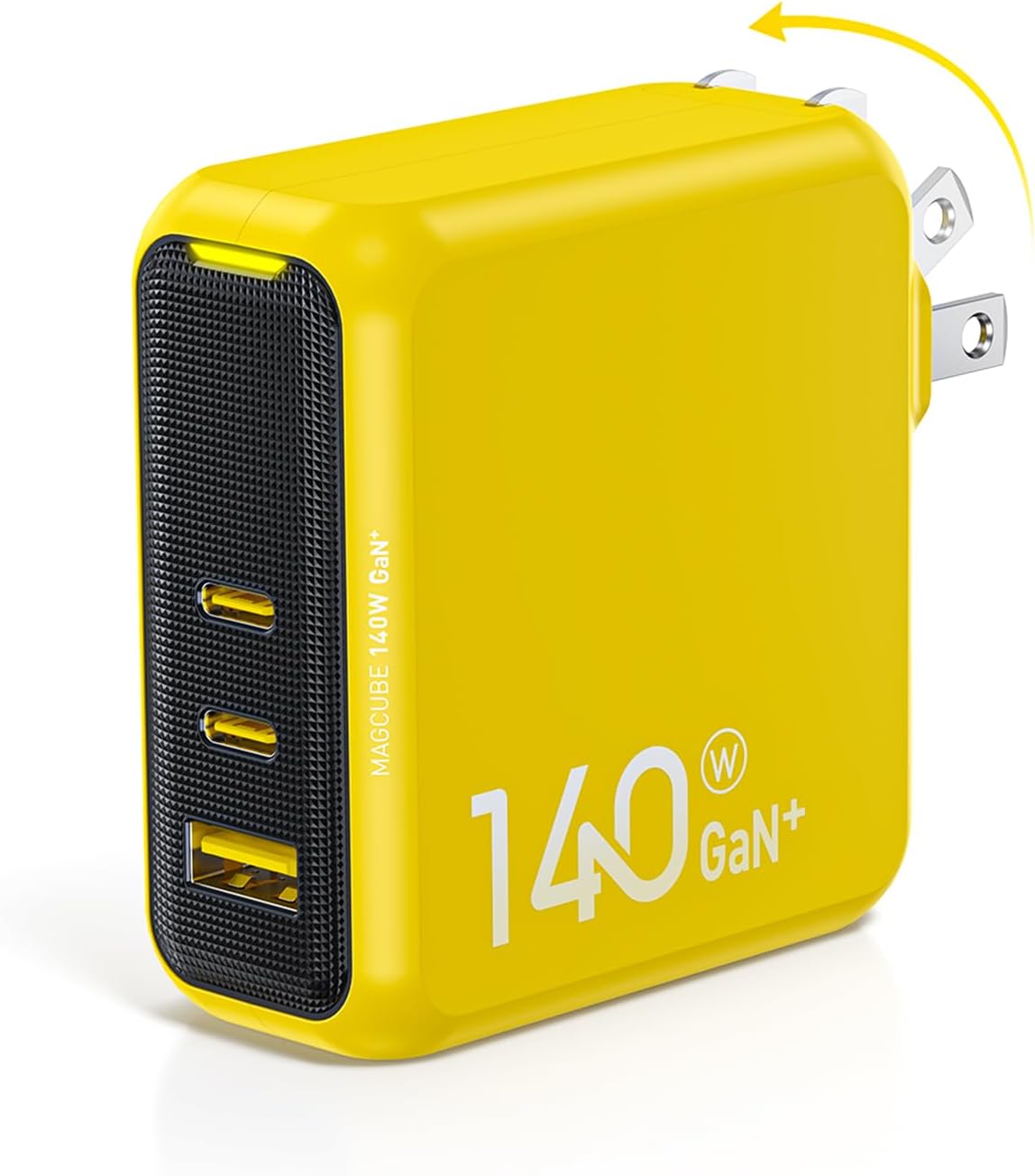 AOHI : Magcube Pro 140W GaN+ 3-Port USB-C and USB-A Fast Charger